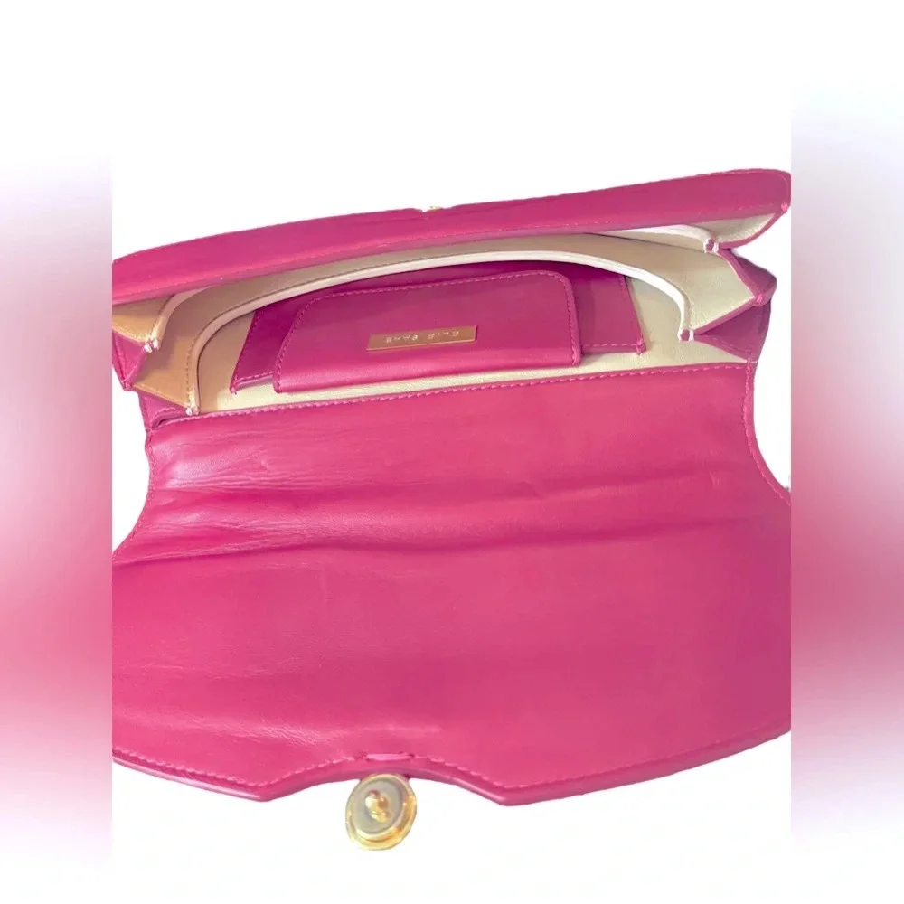 💕ELIE SAAB💕Fuchsia Leather Clutch ￼